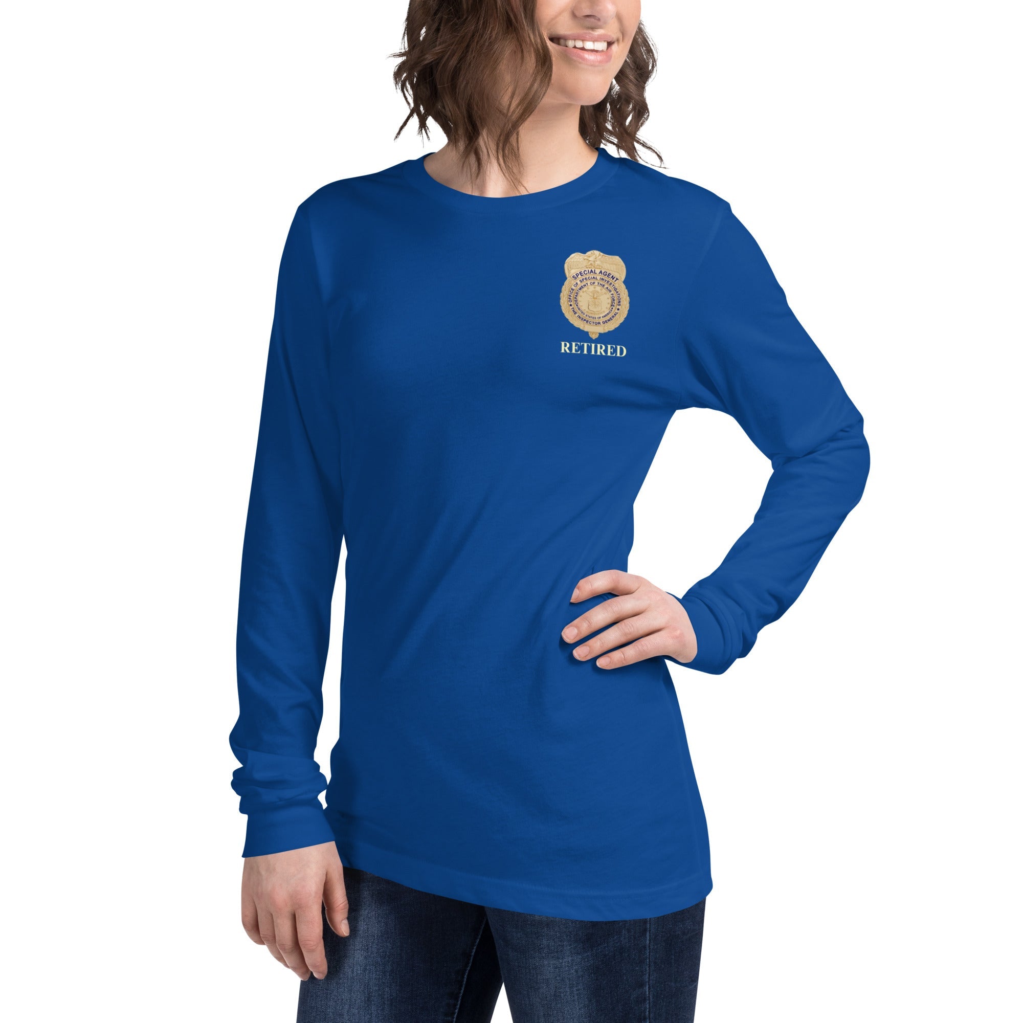 OSI Badge Retired - Ladies Long Sleeve Tee