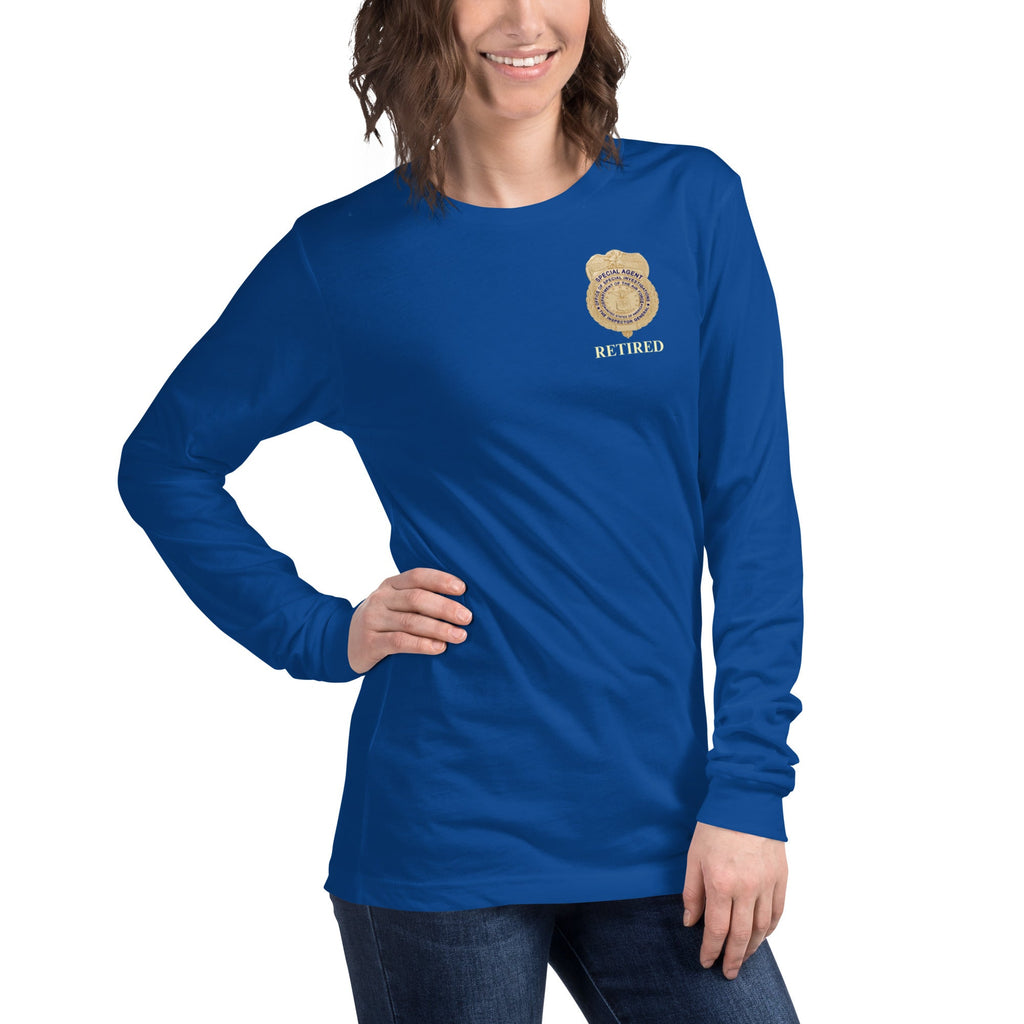 OSI Badge Retired - Ladies Long Sleeve Tee
