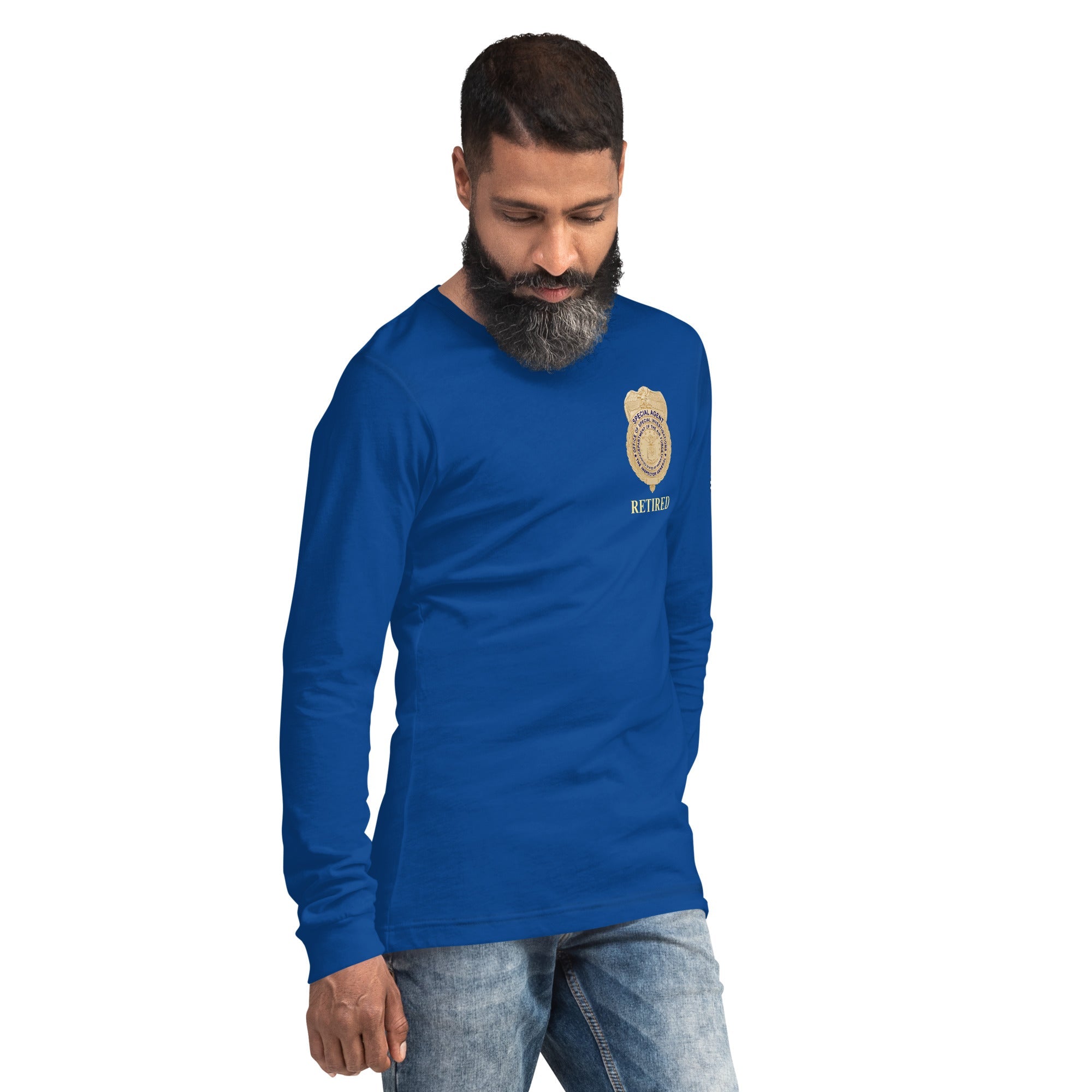 Retired OSI Badge and Shield - Longsleeve Tee - Men's