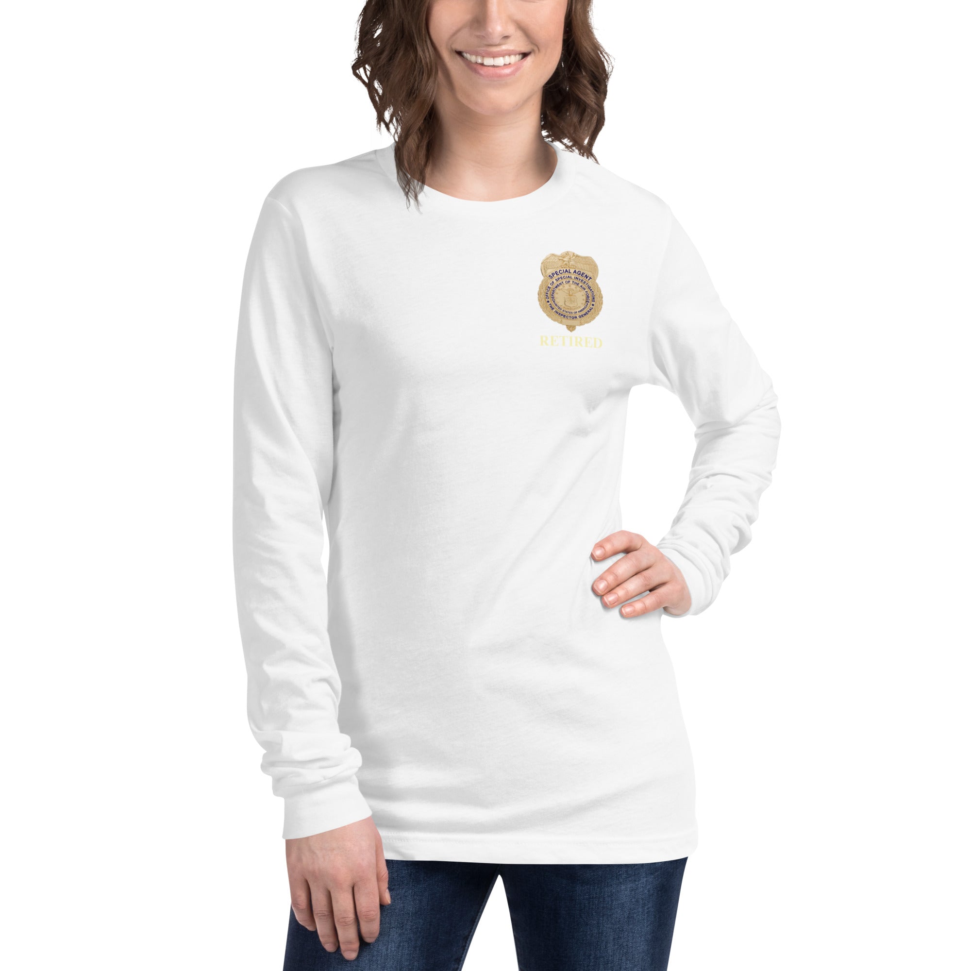 OSI Badge Retired - Ladies Long Sleeve Tee
