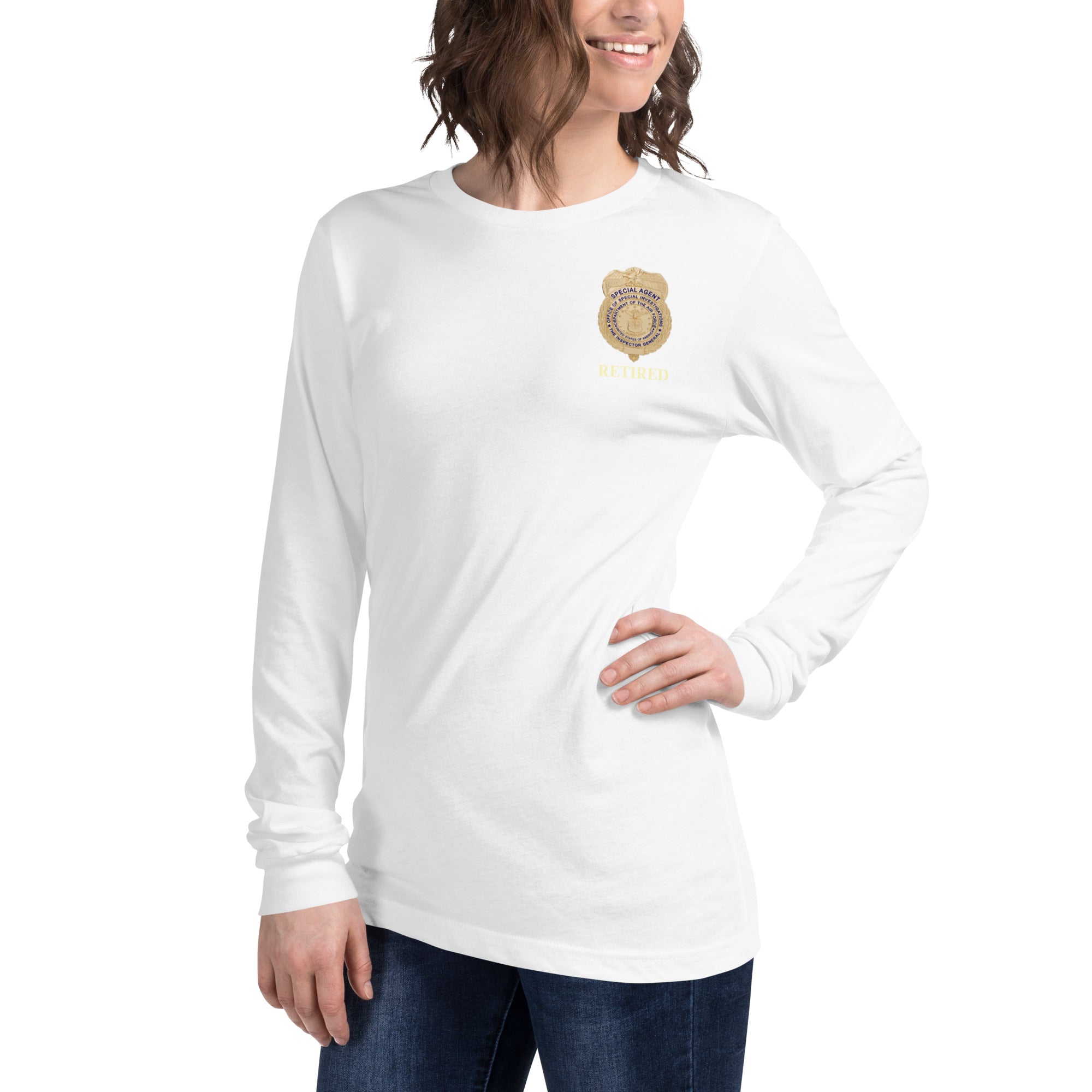 OSI Badge Retired - Ladies Long Sleeve Tee