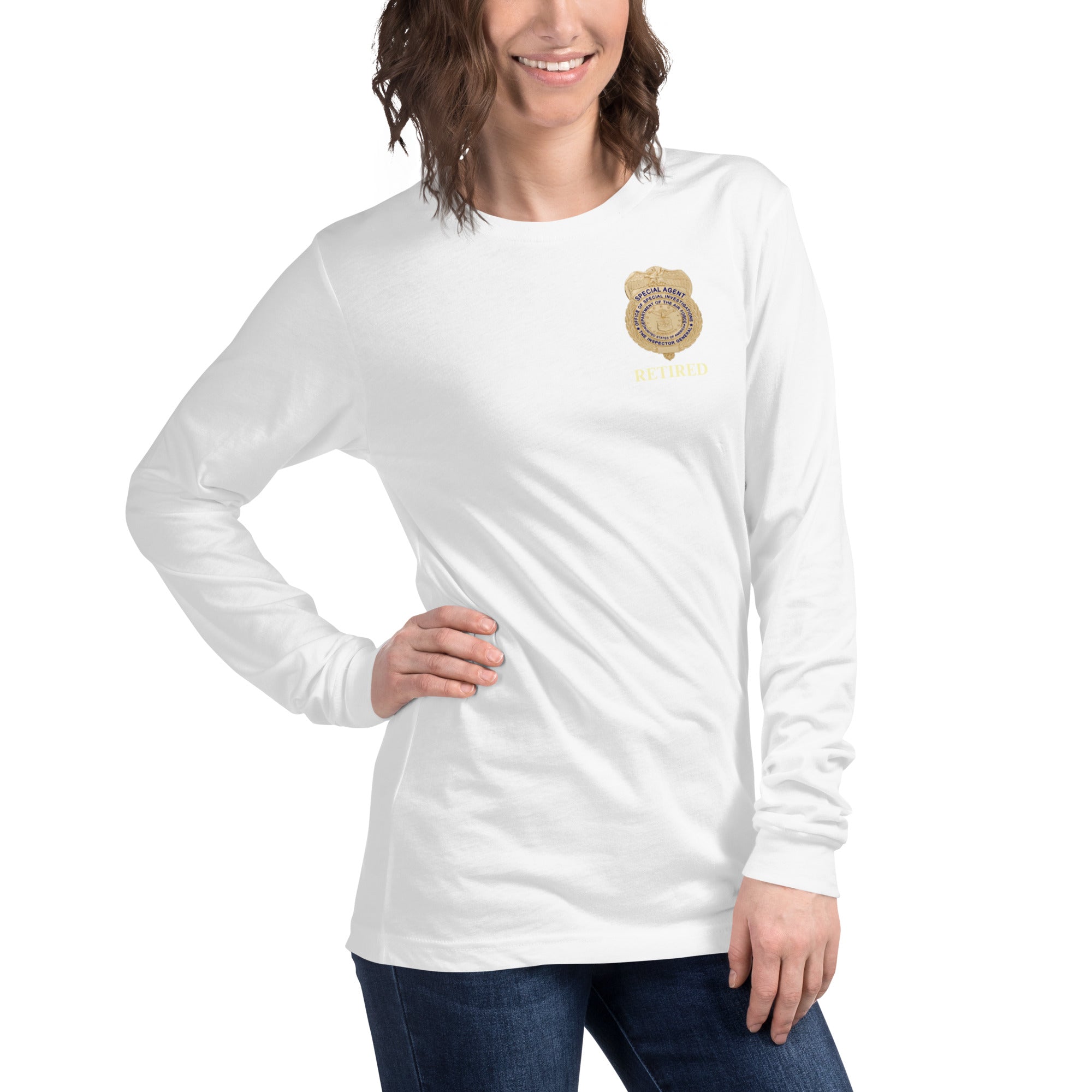 OSI Badge Retired - Ladies Long Sleeve Tee