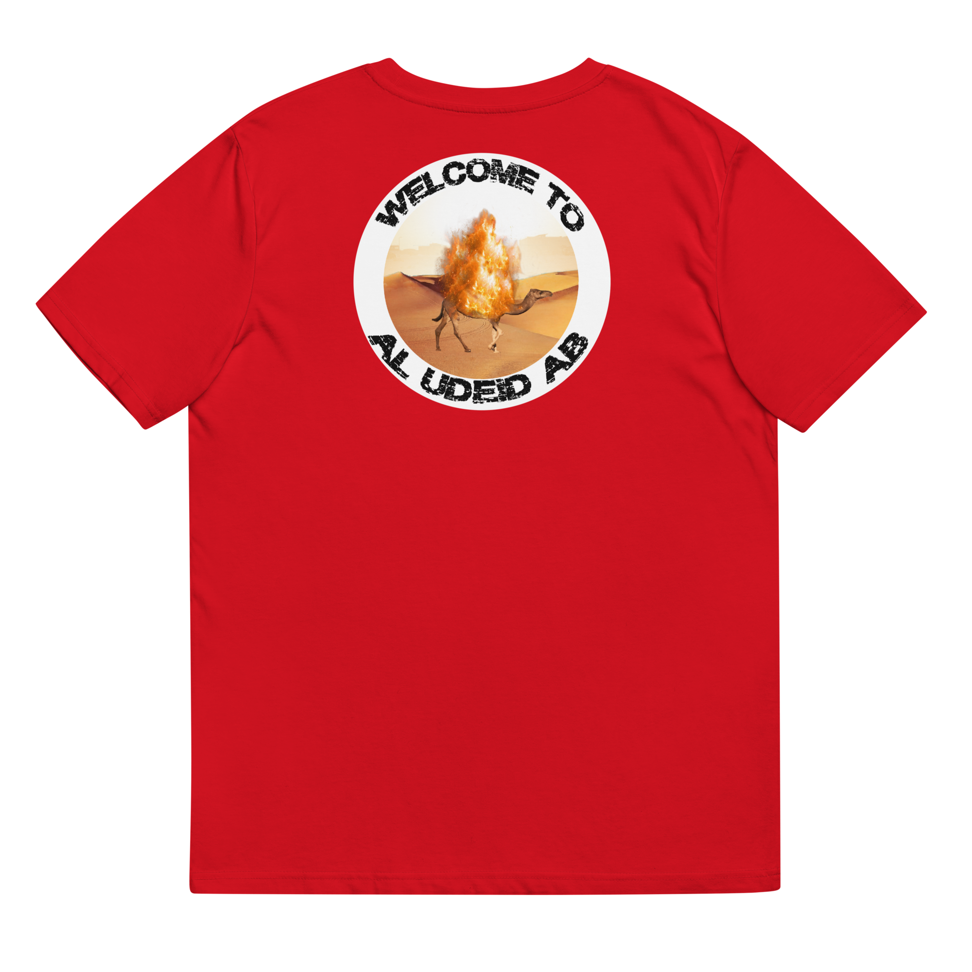 Al Udeid Fire Camel T-Shirt - Unisex Sizing