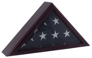 Fireman flag case for 3ft x 5ft Flag - Black Cherry Memorial Case