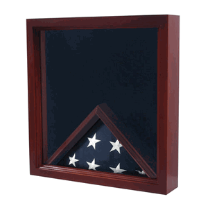 Flag Combination Flag medal Award Display Case - 5' x 9.5' folded flag