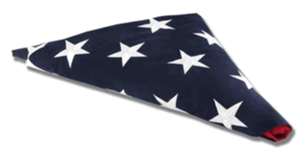 American Flag For Flag Display Case 3ft x 5ft Cotton memorial flag
