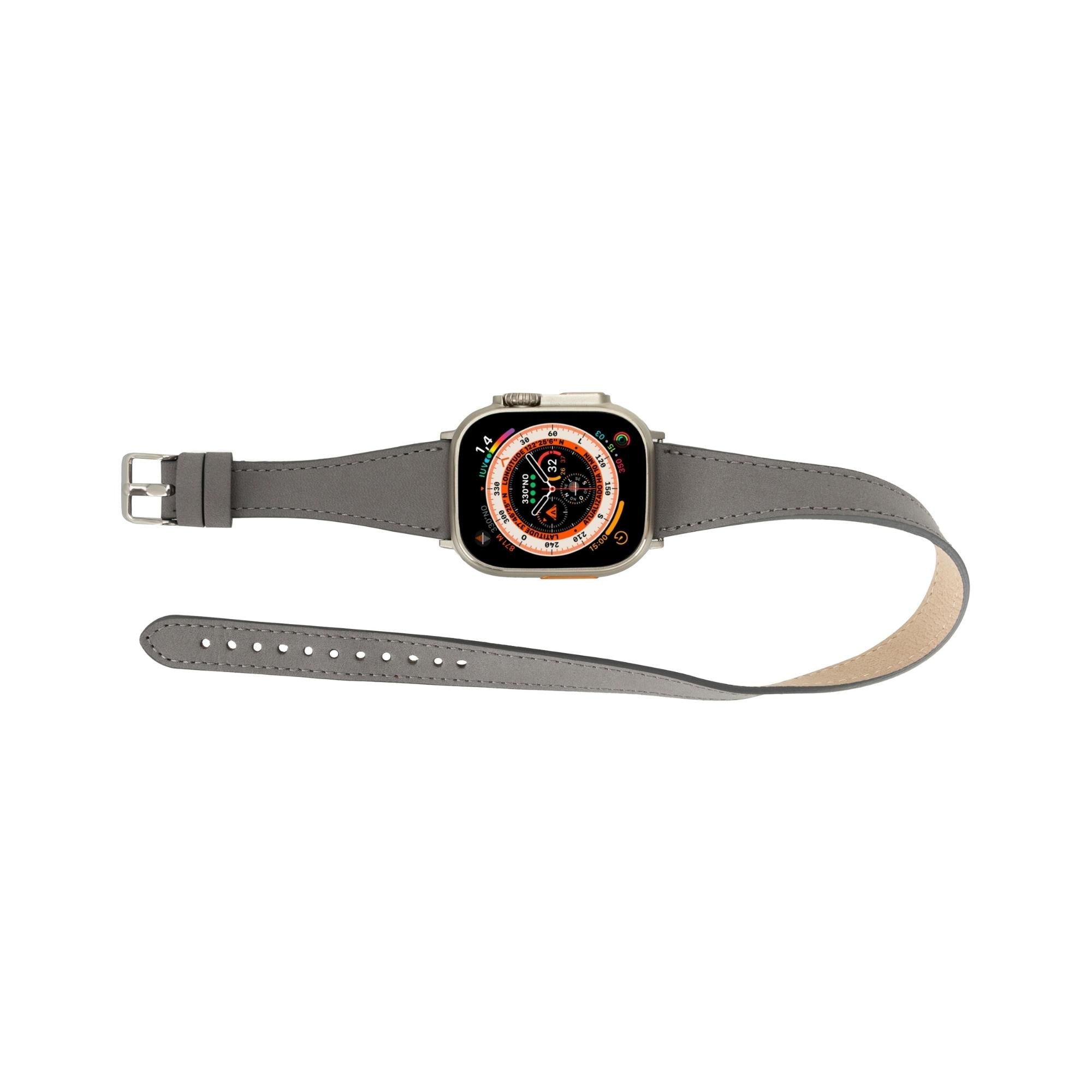Vail Double Tour Leather Bands for Apple Watch 9, Ultra 2 and SE