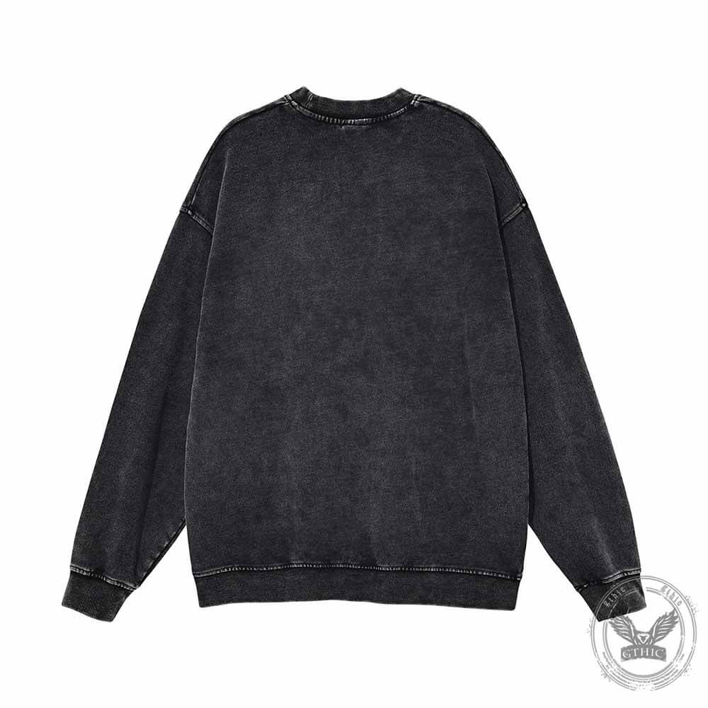 Fuck You This Much Smile Vintage Washed Sweatshirt