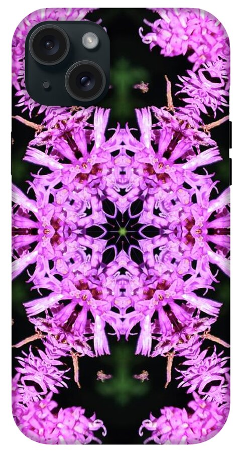 Vibrant Symmetrical Blossoms - Phone Case
