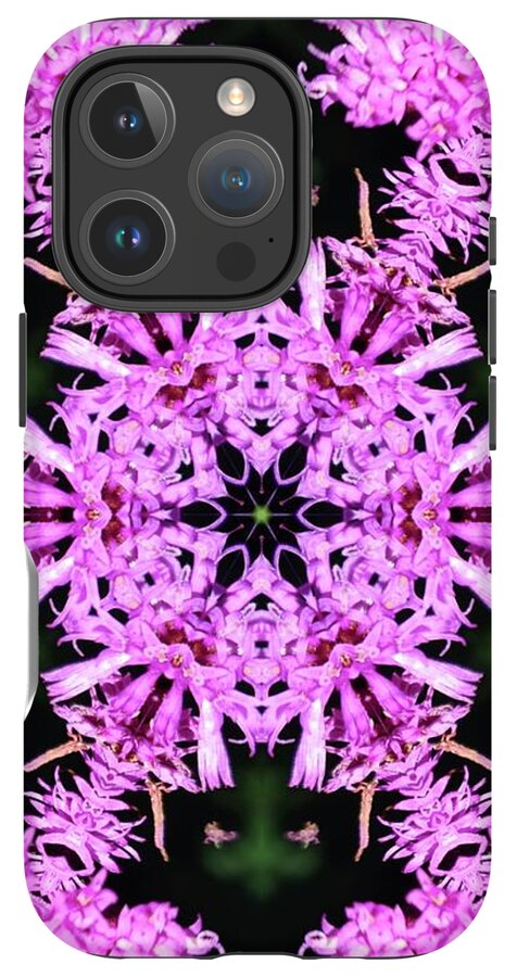 Vibrant Symmetrical Blossoms - Phone Case