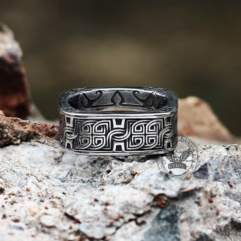 Vintage Celtic Knot Stainless Steel Ring