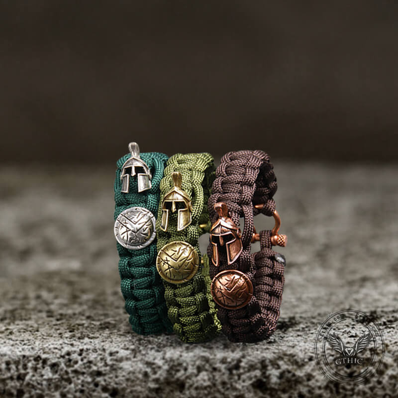 Vintage Spartan Warrior 7 Core Paracord Bracelet