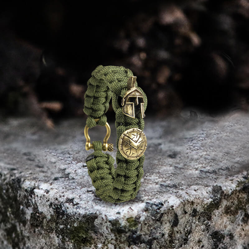 Vintage Spartan Warrior 7 Core Paracord Bracelet