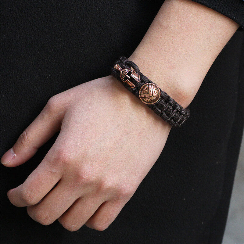 Vintage Spartan Warrior 7 Core Paracord Bracelet