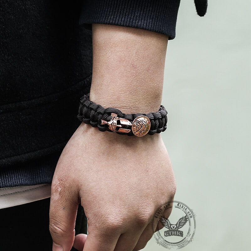 Vintage Spartan Warrior 7 Core Paracord Bracelet