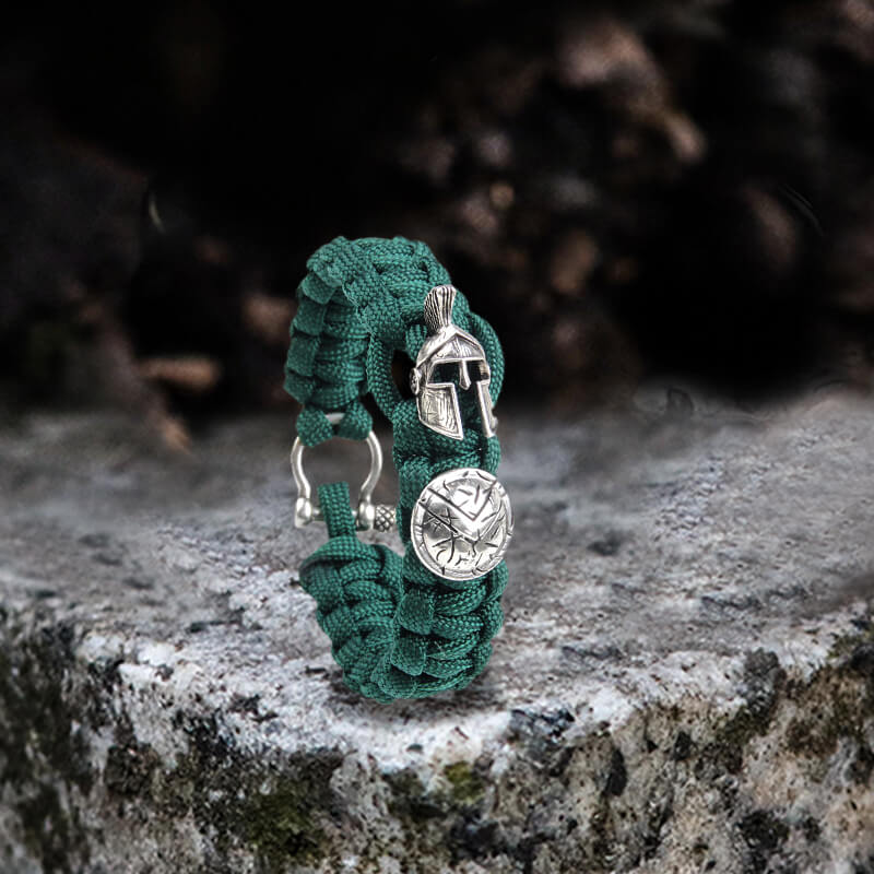 Vintage Spartan Warrior 7 Core Paracord Bracelet