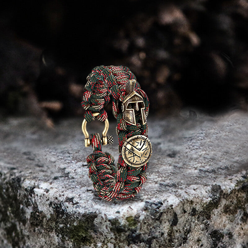 Vintage Spartan Warrior 7 Core Paracord Bracelet