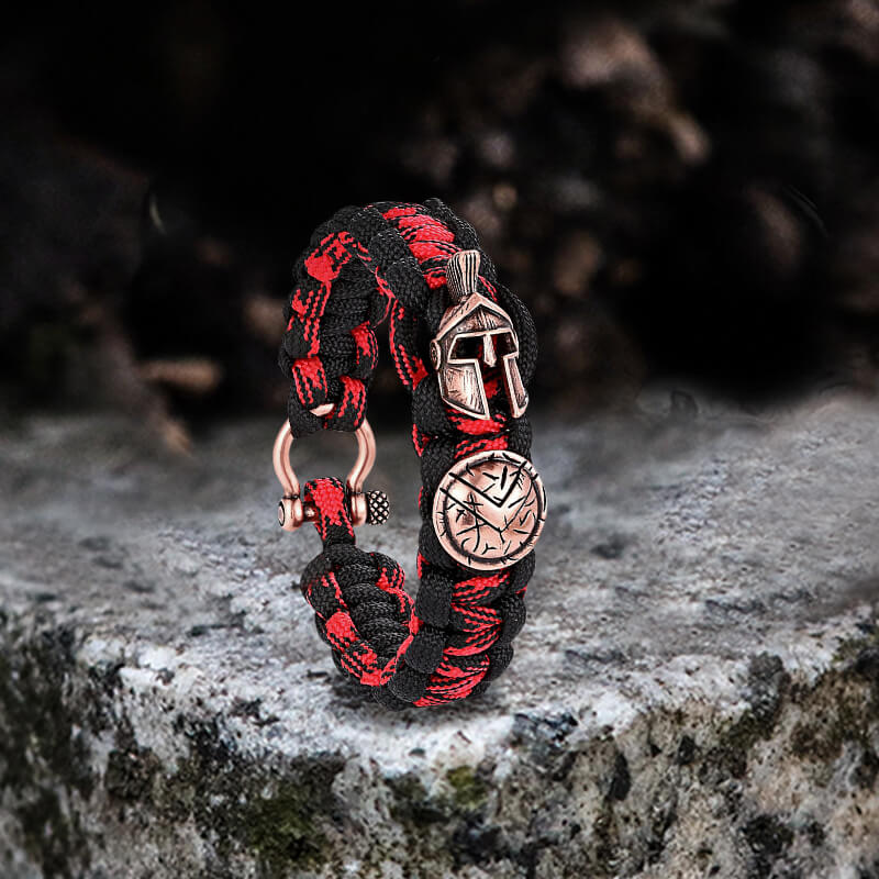 Vintage Spartan Warrior 7 Core Paracord Bracelet