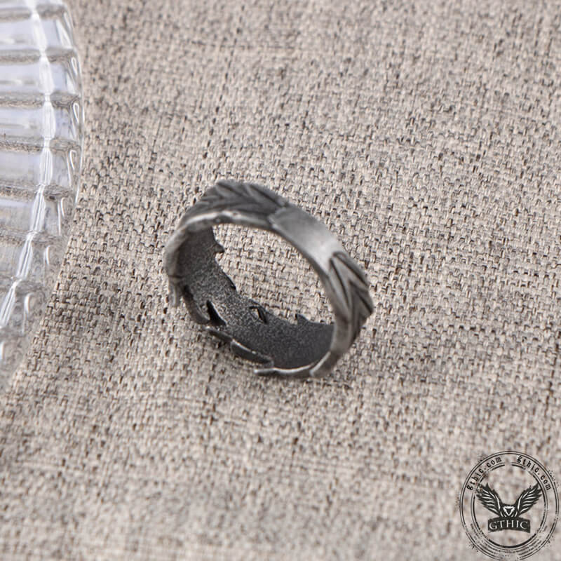 Vintage Wheat Ear Stainless Steel Ring