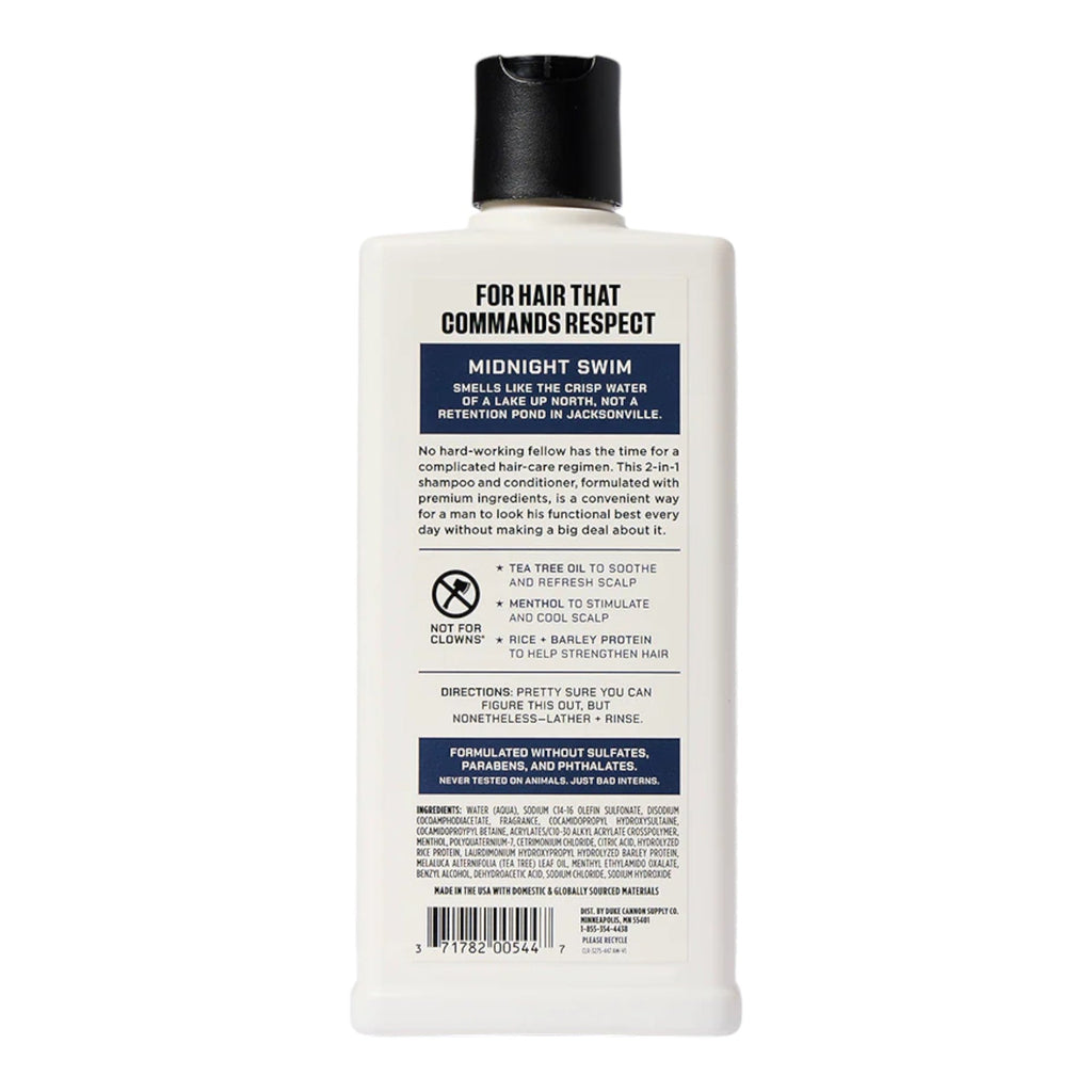 Duke Cannon Shampoo + Conditioner - Midnight Swim