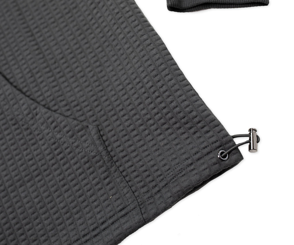 Men's Waffle Tech Hoodie (Carbon)