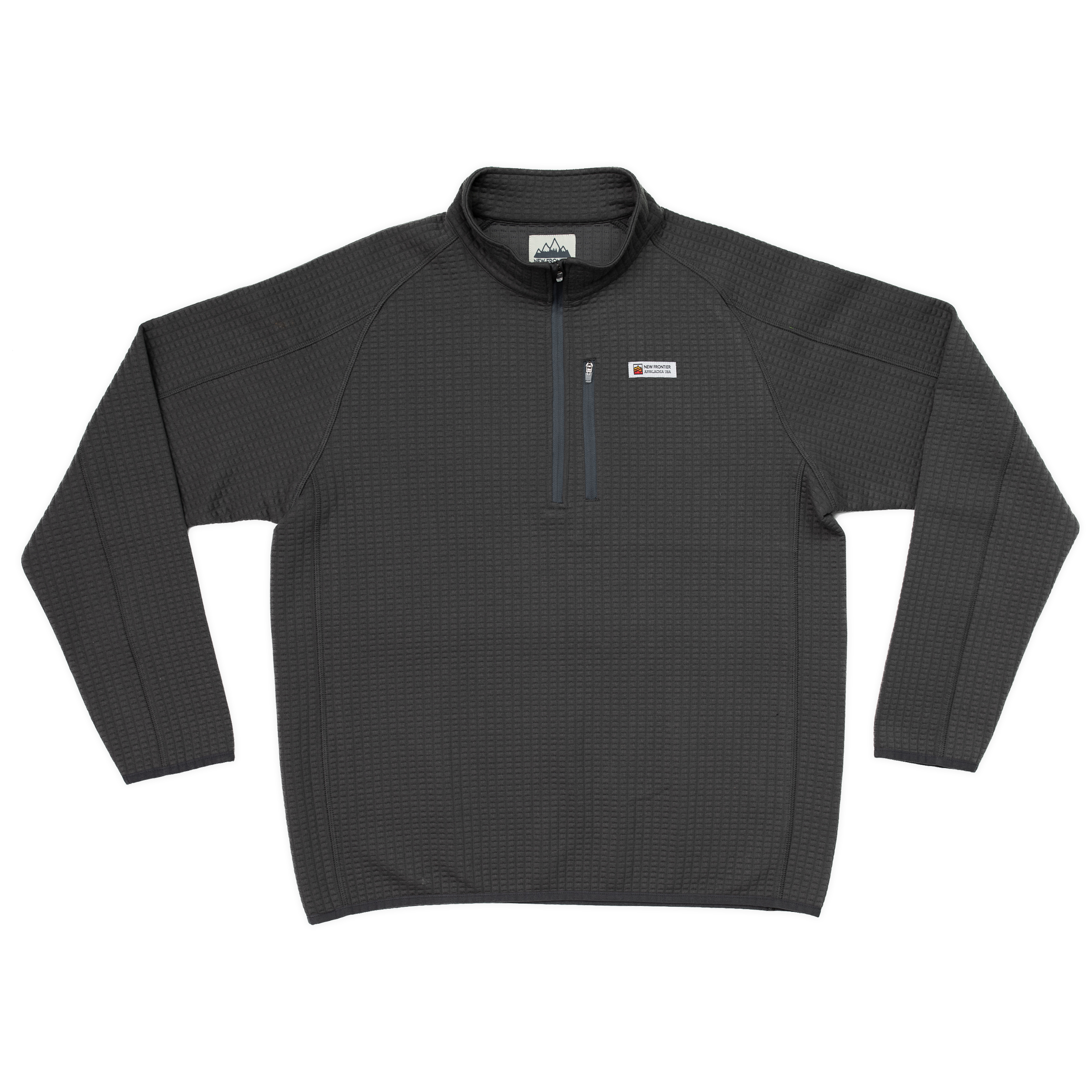 Men's Waffle 1/4 Zip Pullover (Carbon)