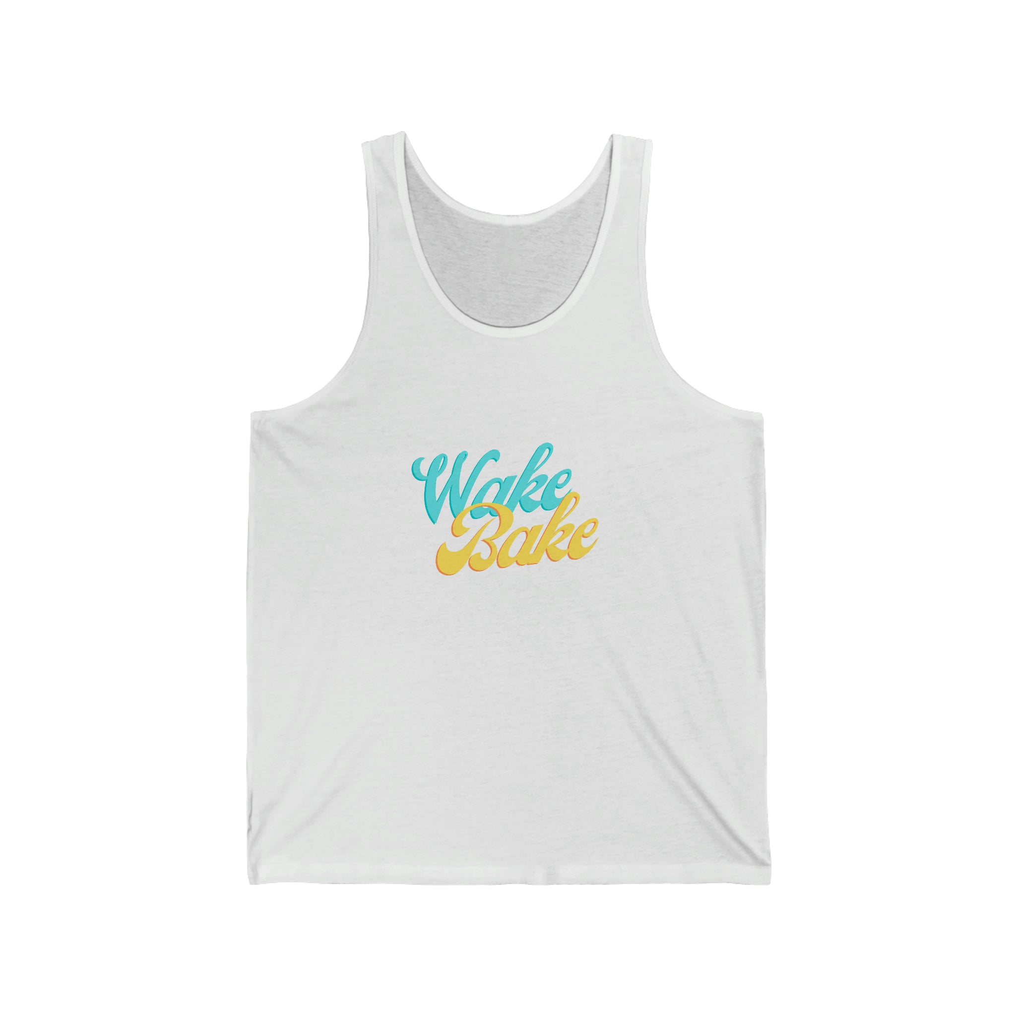 Wake and Bake Cannabis Jersey Tank Top