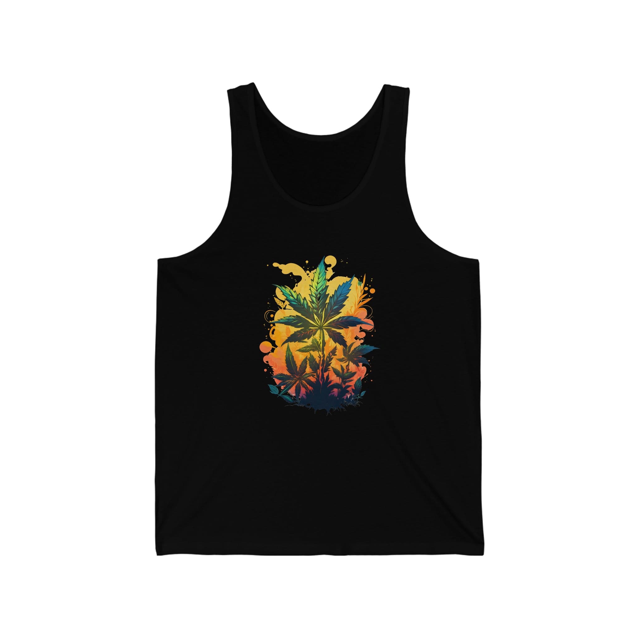 Warm Paradise Cannabis Jersey Tank Top