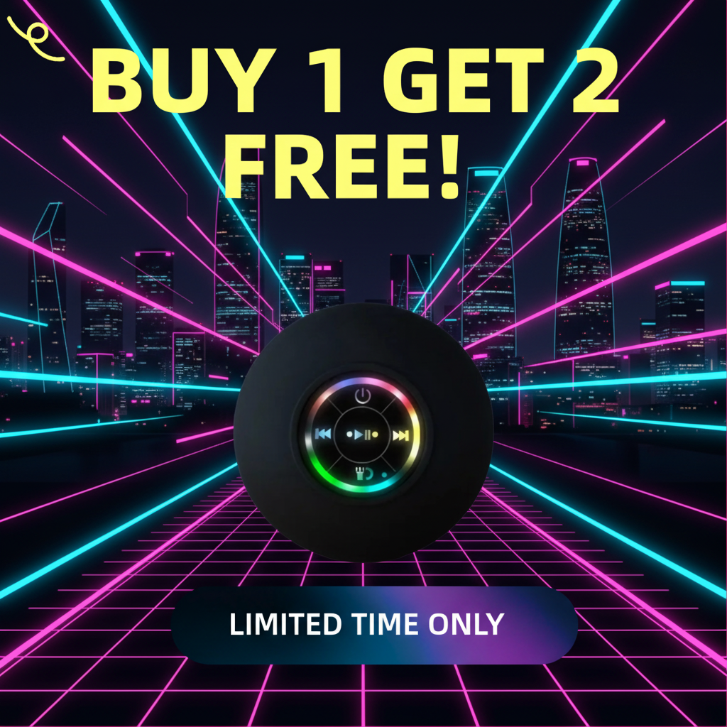 Water Resistant Bluetooth Speakers with Mic (Buy 1 Get 2 Free)