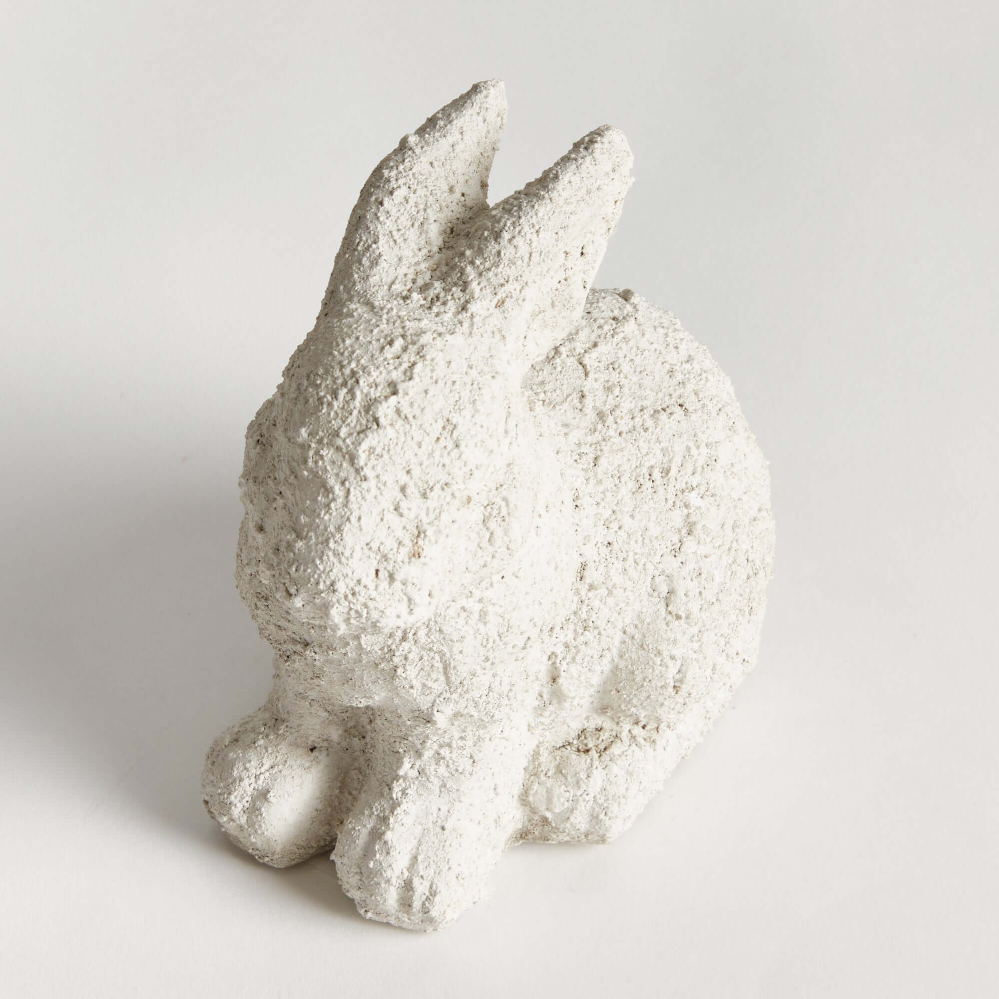 Weathered Terracotta Bunny Garden Statue