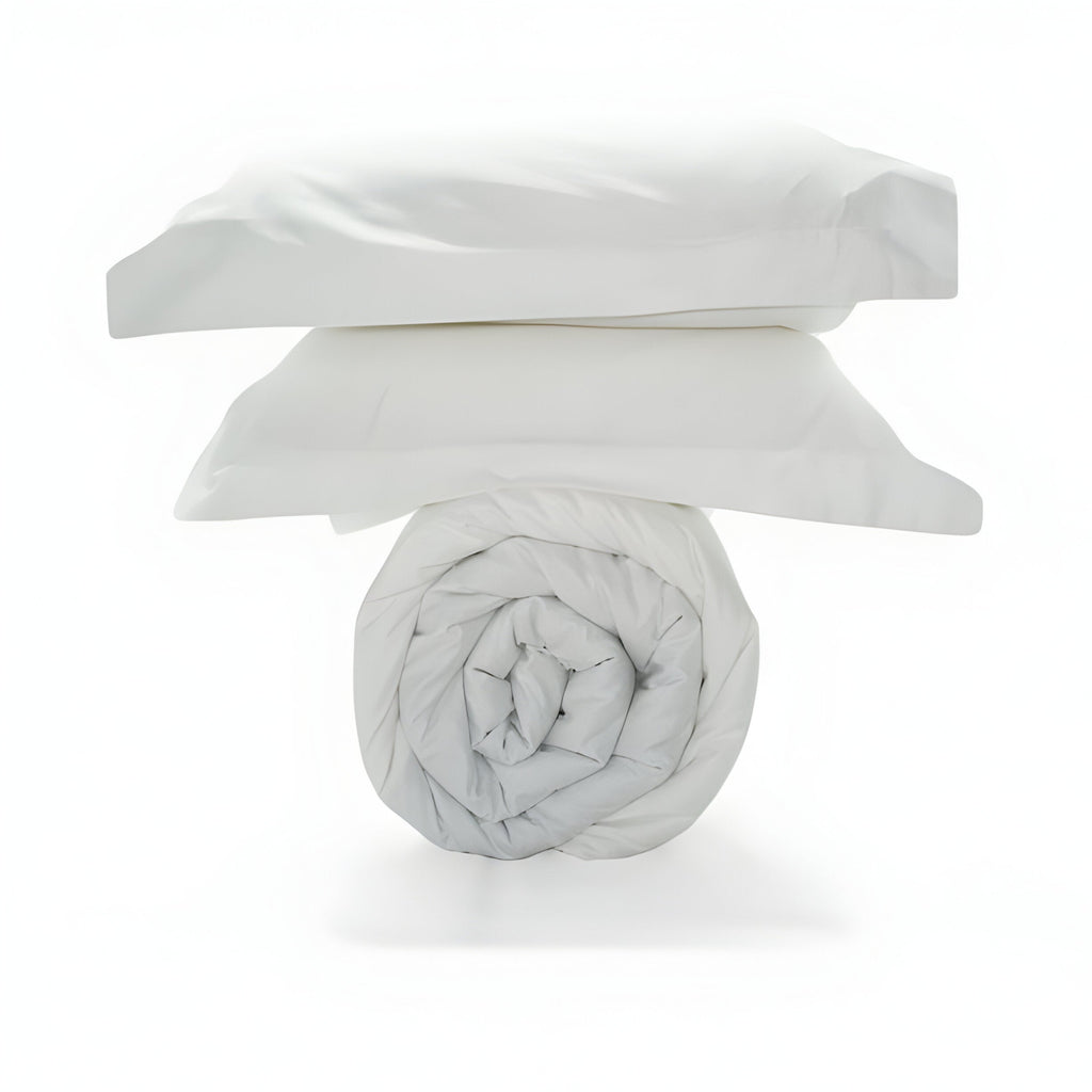 300TC Cotton Percale Solid Duvet Cover Set