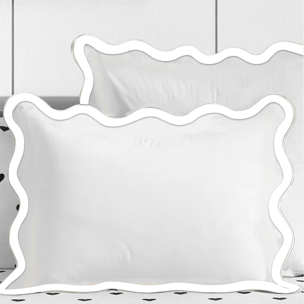 400TC Applique Scalloped Embroidery Cotton Duvet Cover Set