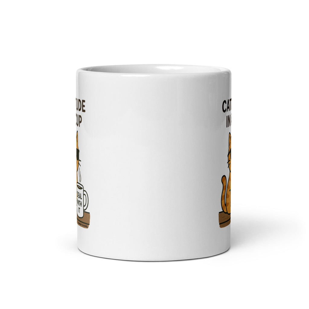 Cattitude in a Cup Novelty Mug 11 oz