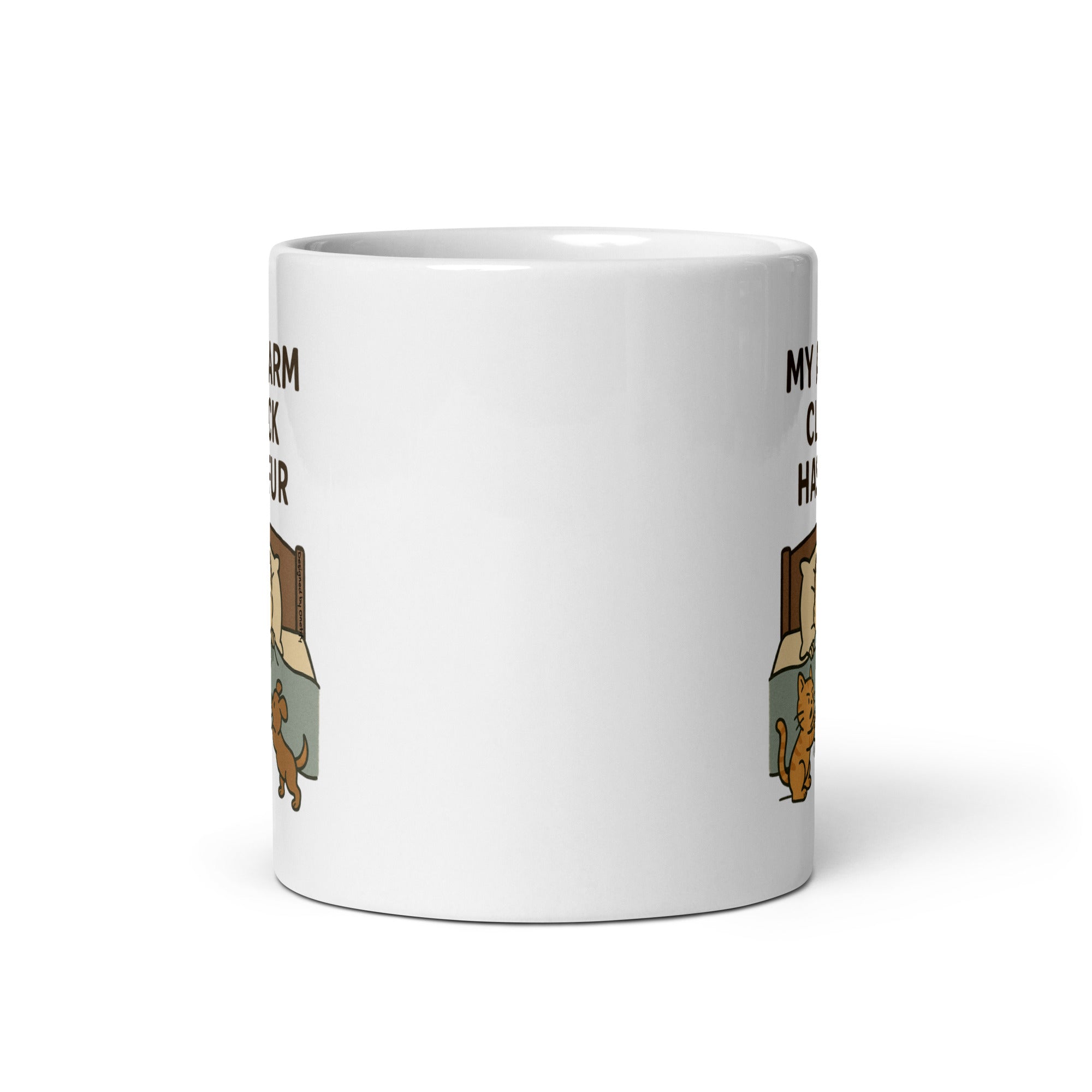 My Alarm Clock Has Fur Novelty Mug 11 oz