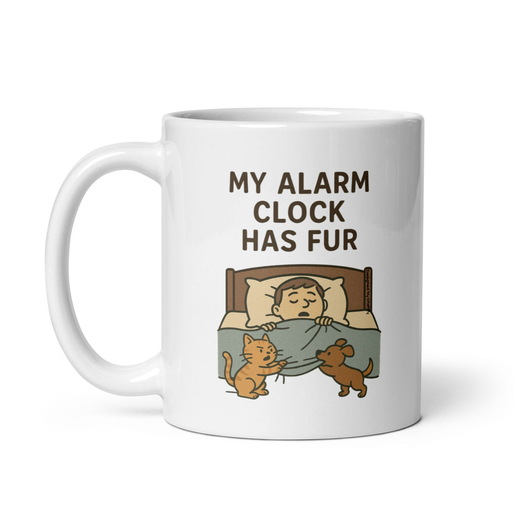 My Alarm Clock Has Fur Novelty Mug 11 oz