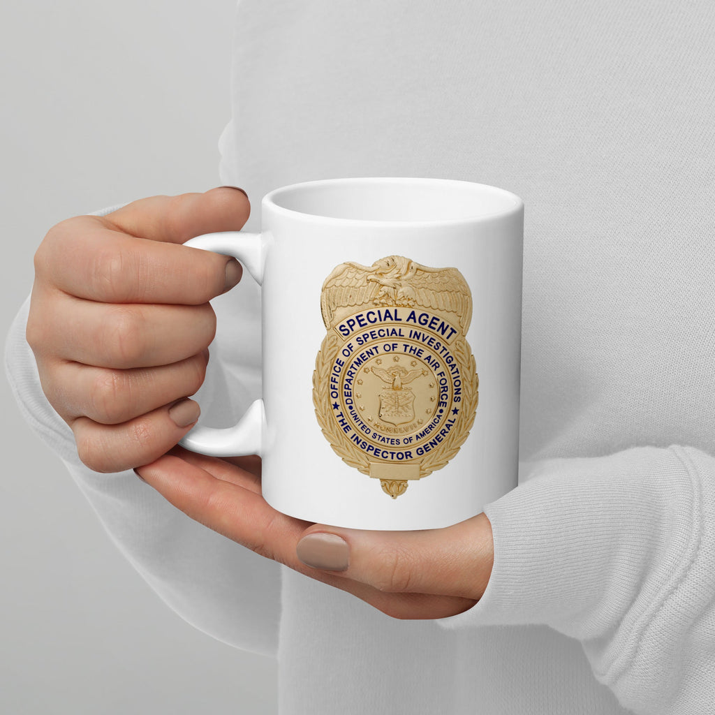 AFOSI Badge and Shield Coffee Mug - White