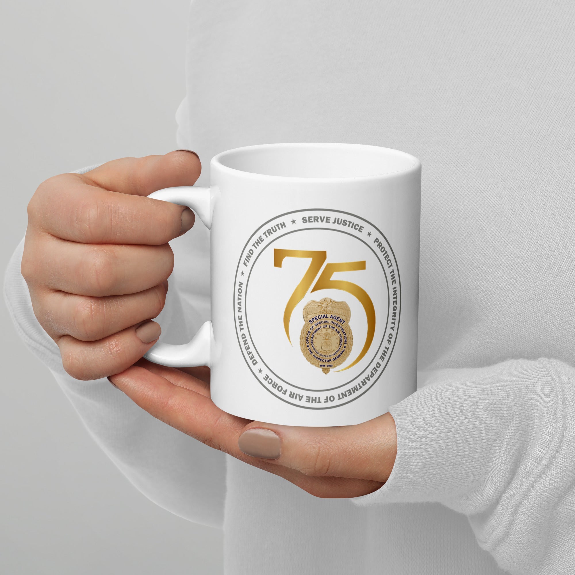 OSI 75th Anniversary Ceramic Mug - White