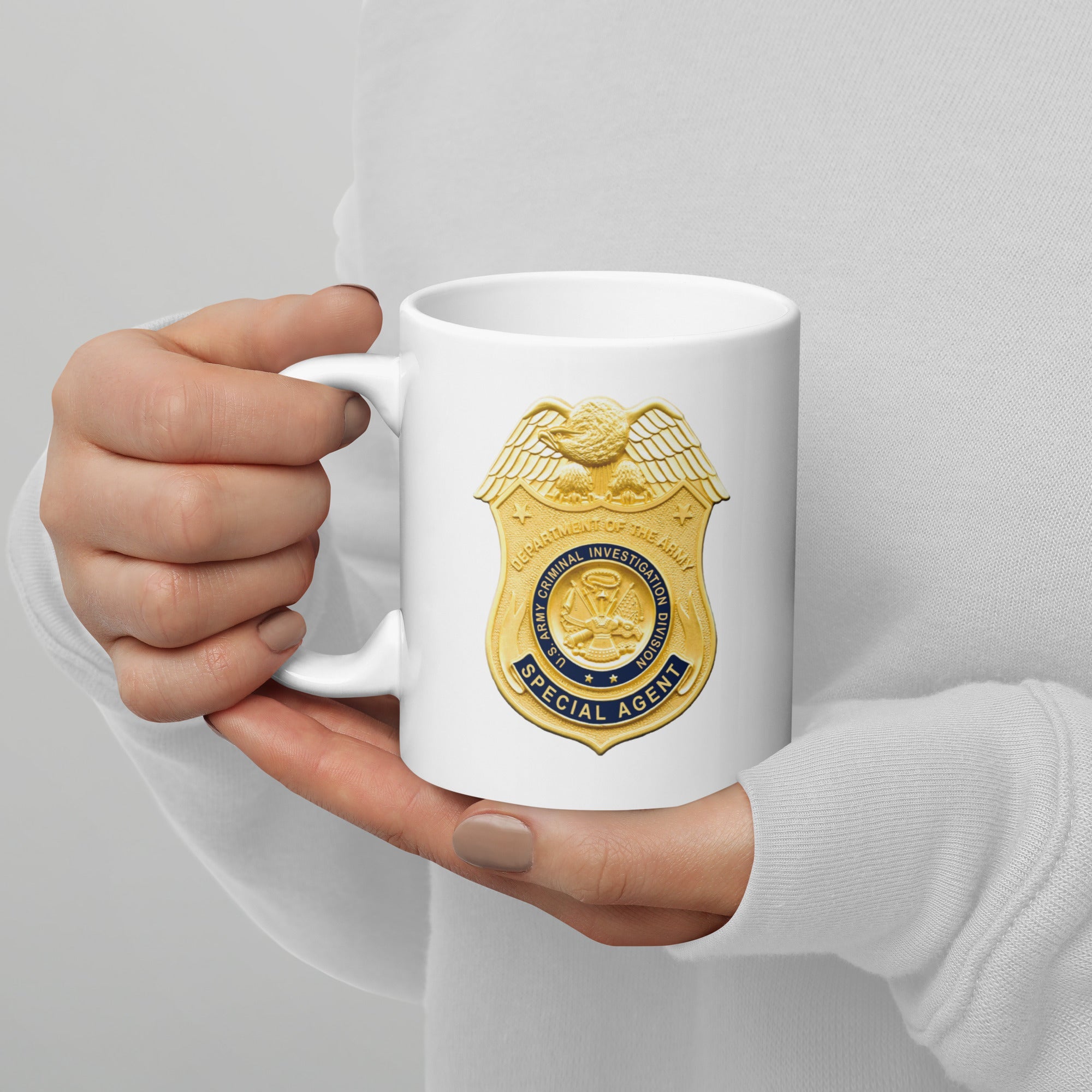 Army CID Ceramic Mug - White