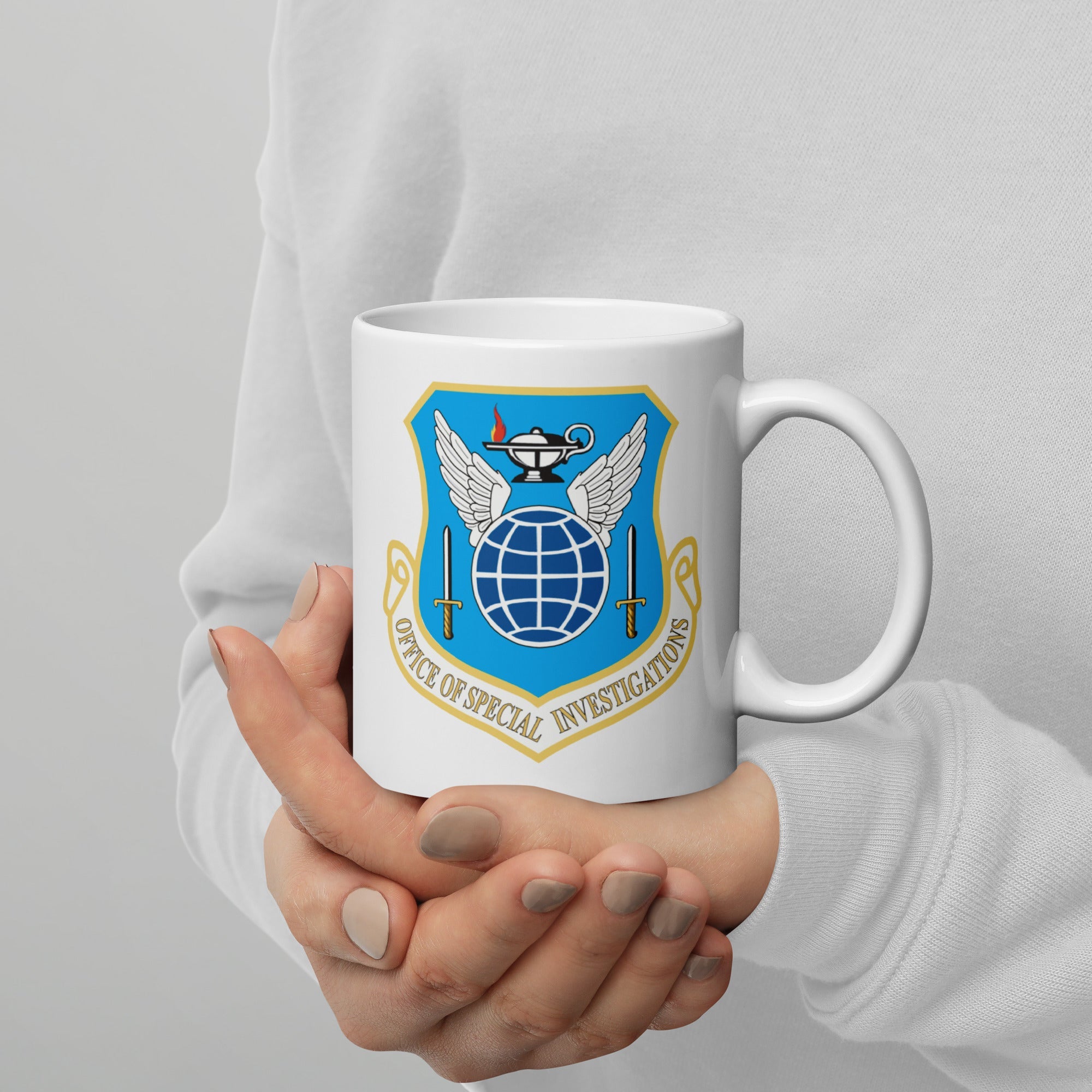 AFOSI Badge and Shield Coffee Mug - White