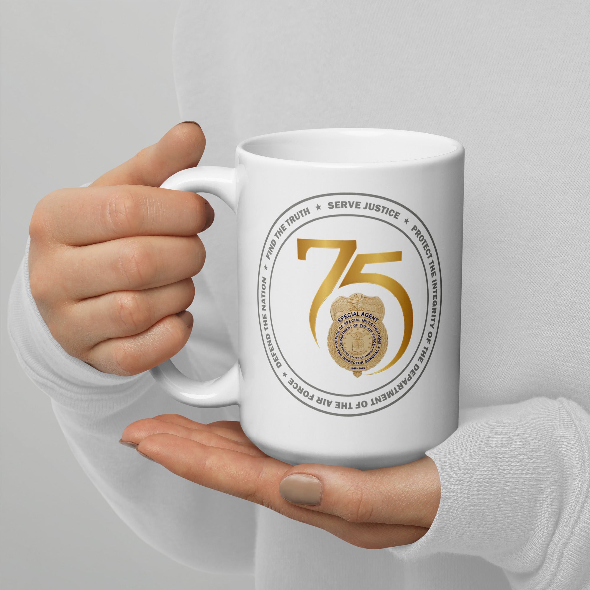 OSI 75th Anniversary Ceramic Mug - White