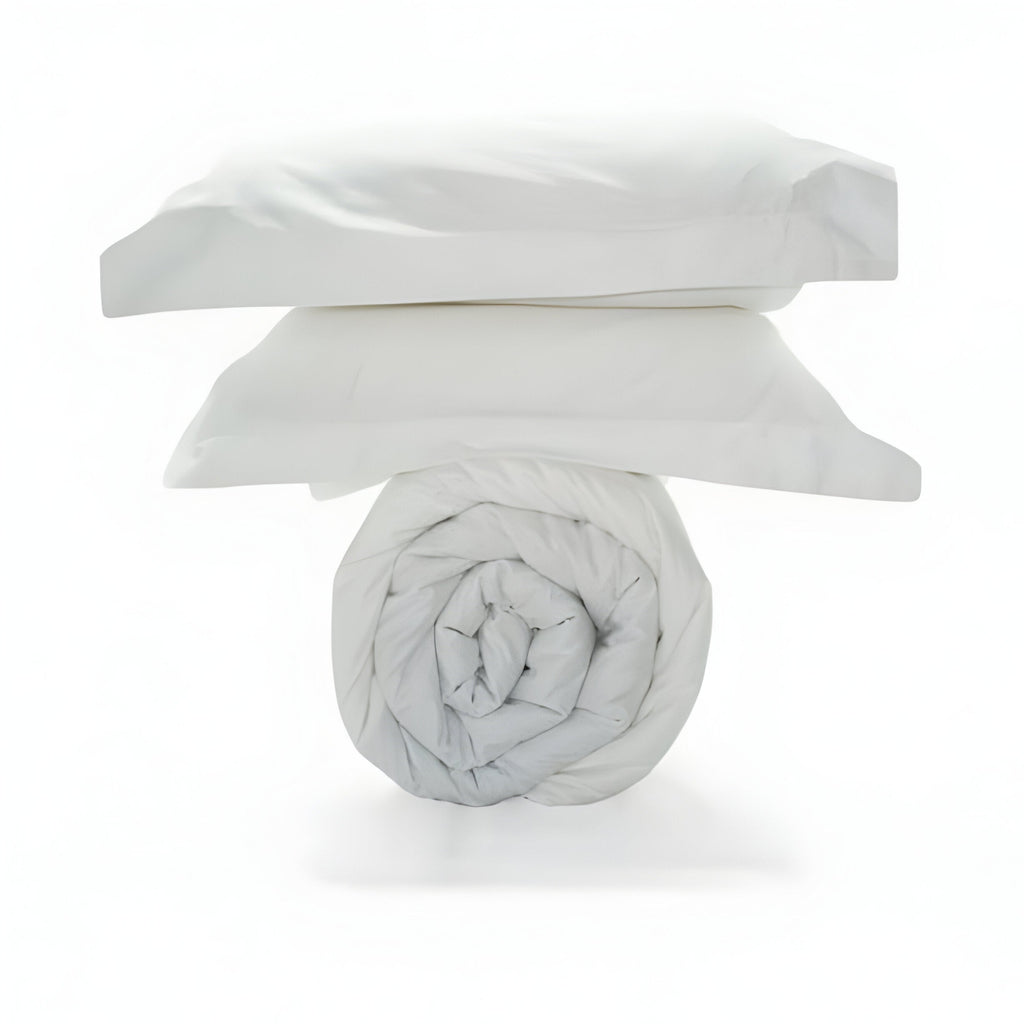 300TC Sateen Solid Organic Cotton Duvet Cover Set