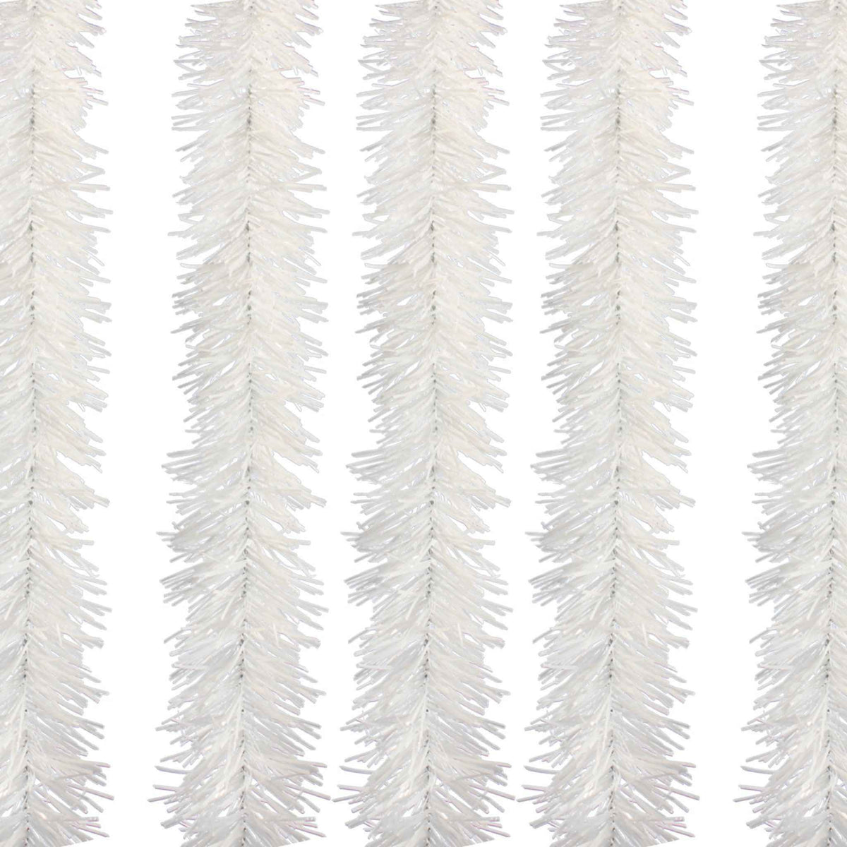 White Tinsel Garland