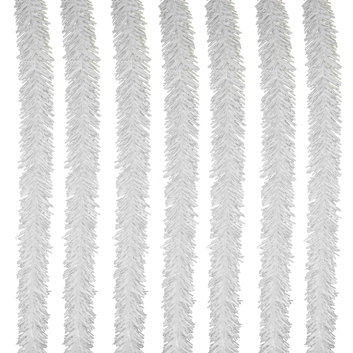 White Tinsel Garland