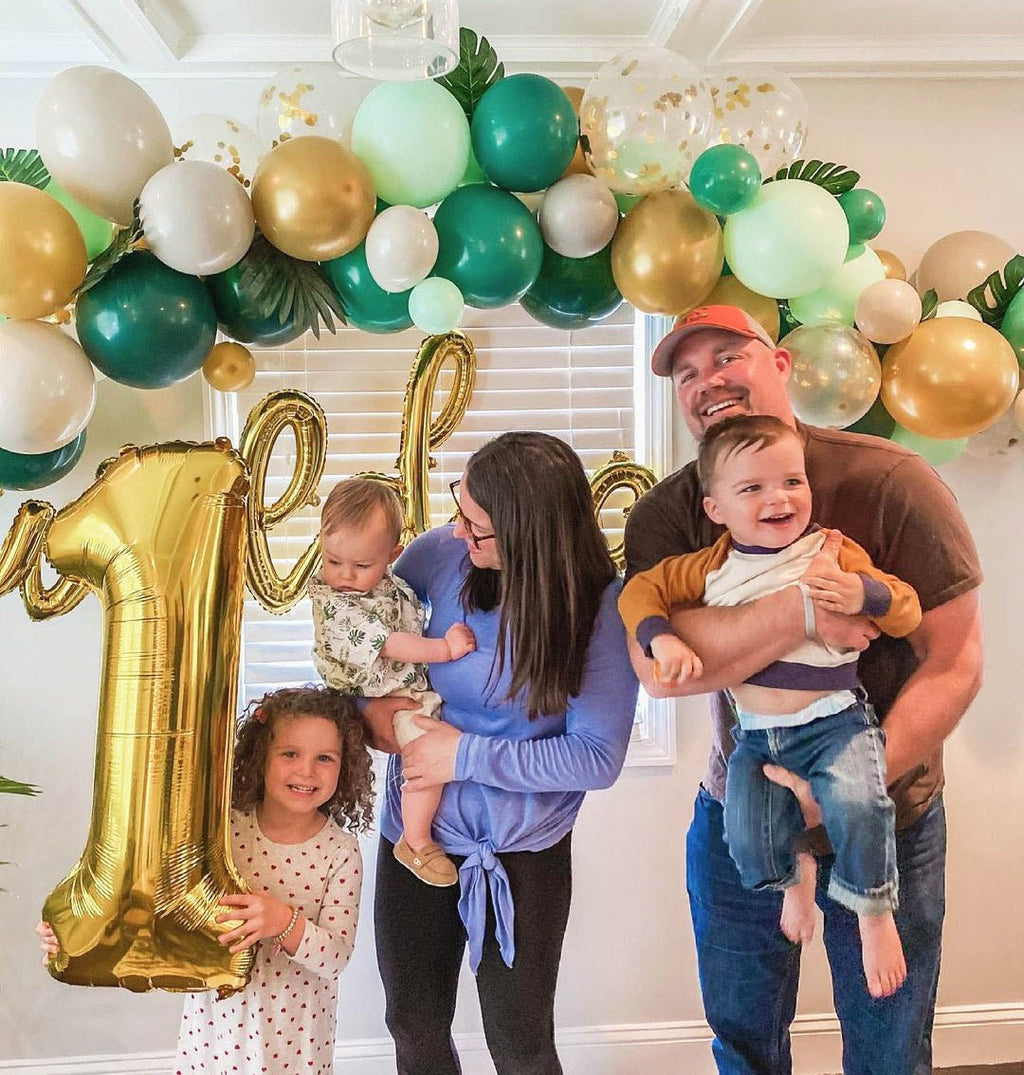 Safari Balloon Garland Kit – Green and Gold