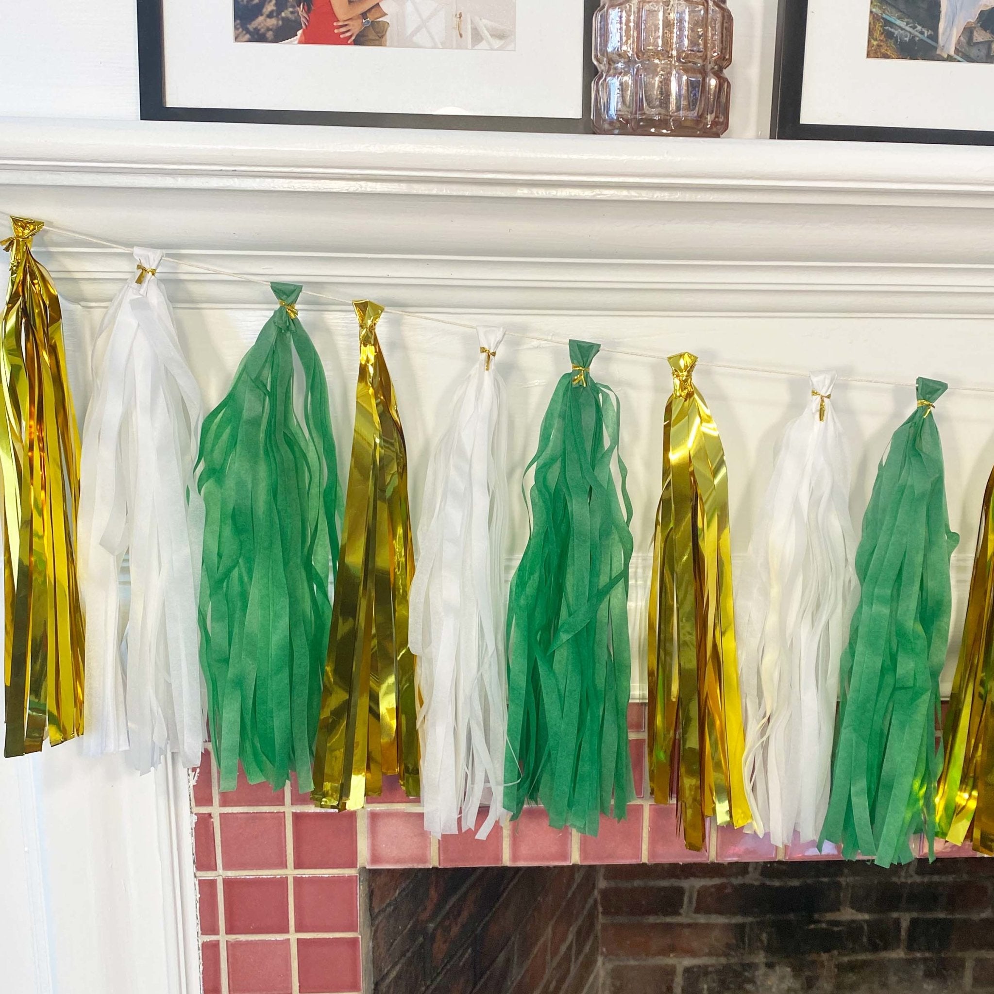 Green and Gold Tassel Tail