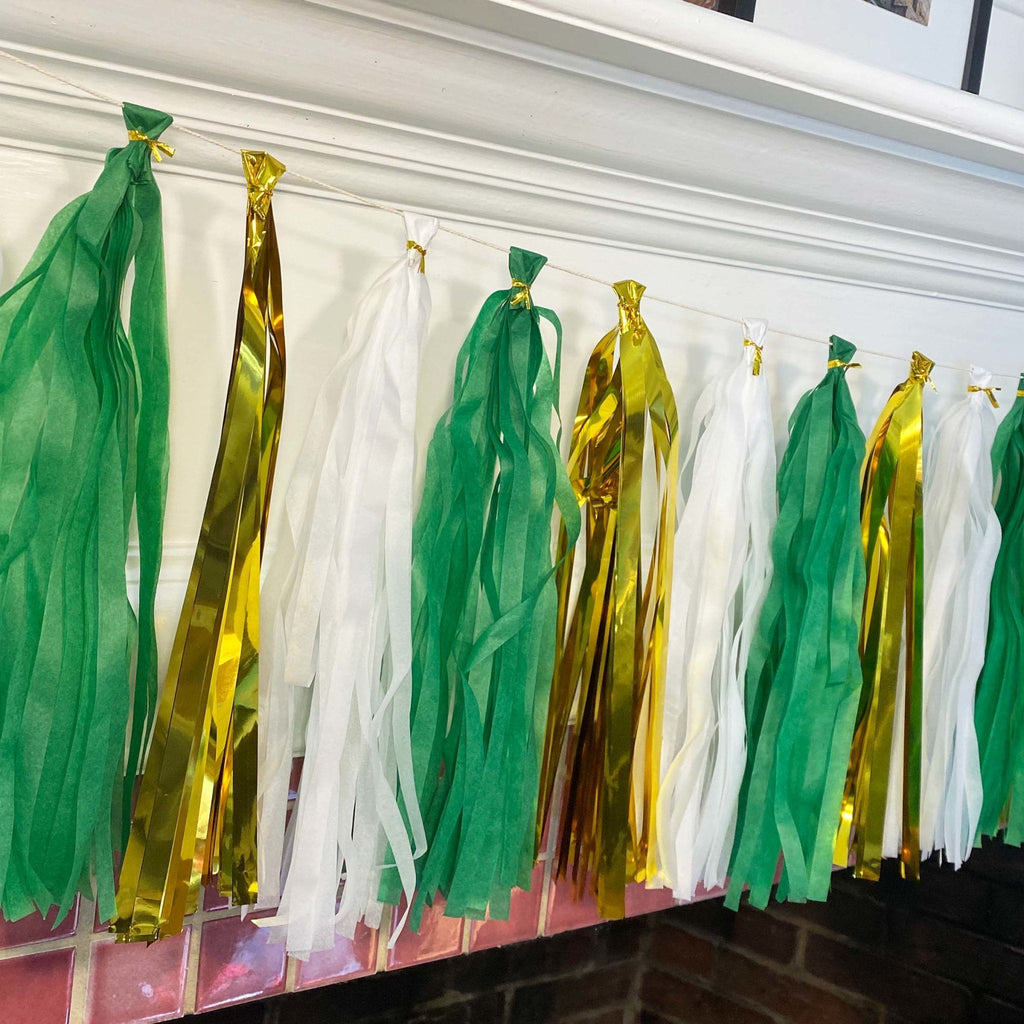 Green and Gold Tassel Tail