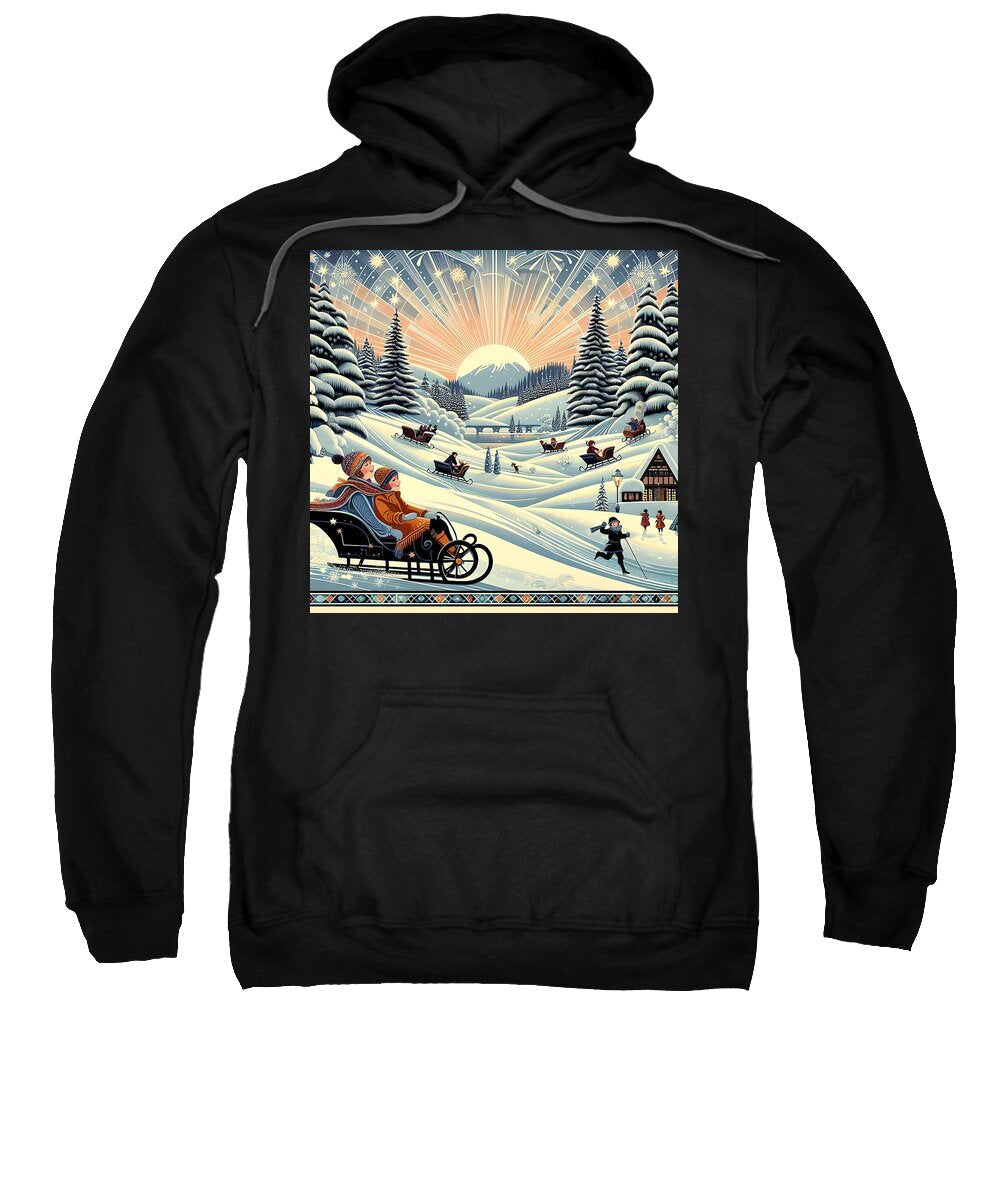 Winter Wonderland Sledding Adventure Hoodie