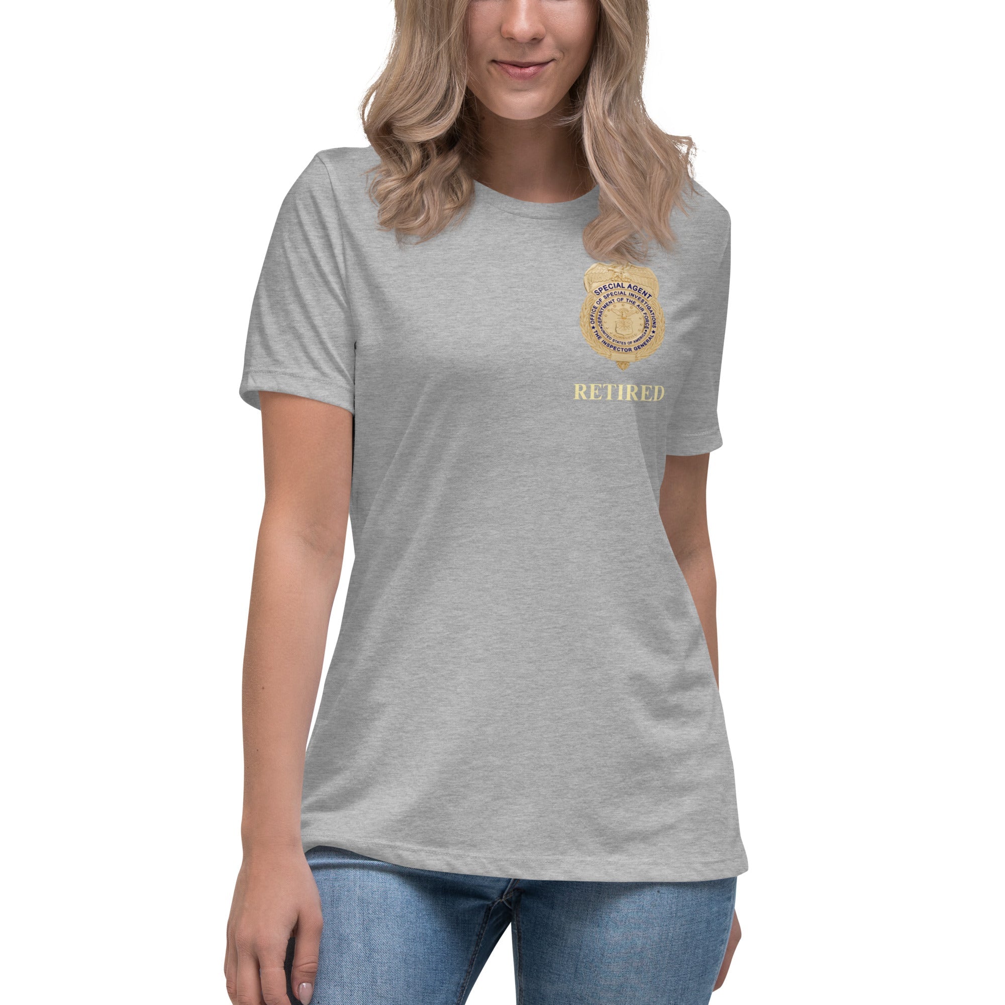 Retired OSI Badge and Shield - Relaxed T-Shirt - Women's