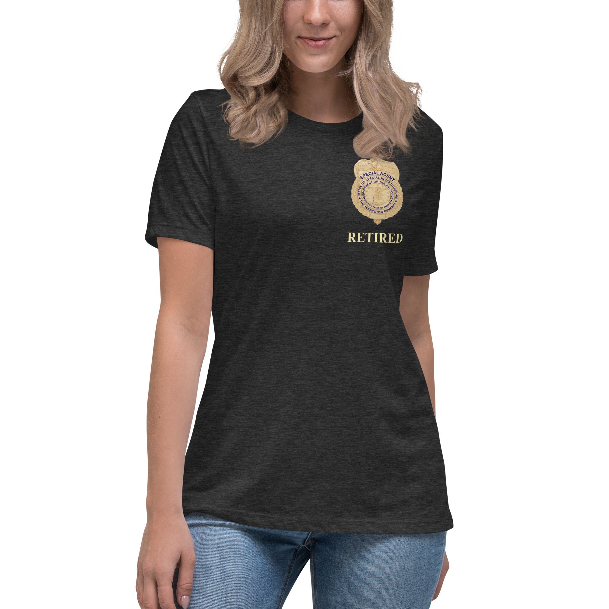 Retired OSI Badge and Shield - Relaxed T-Shirt - Women's