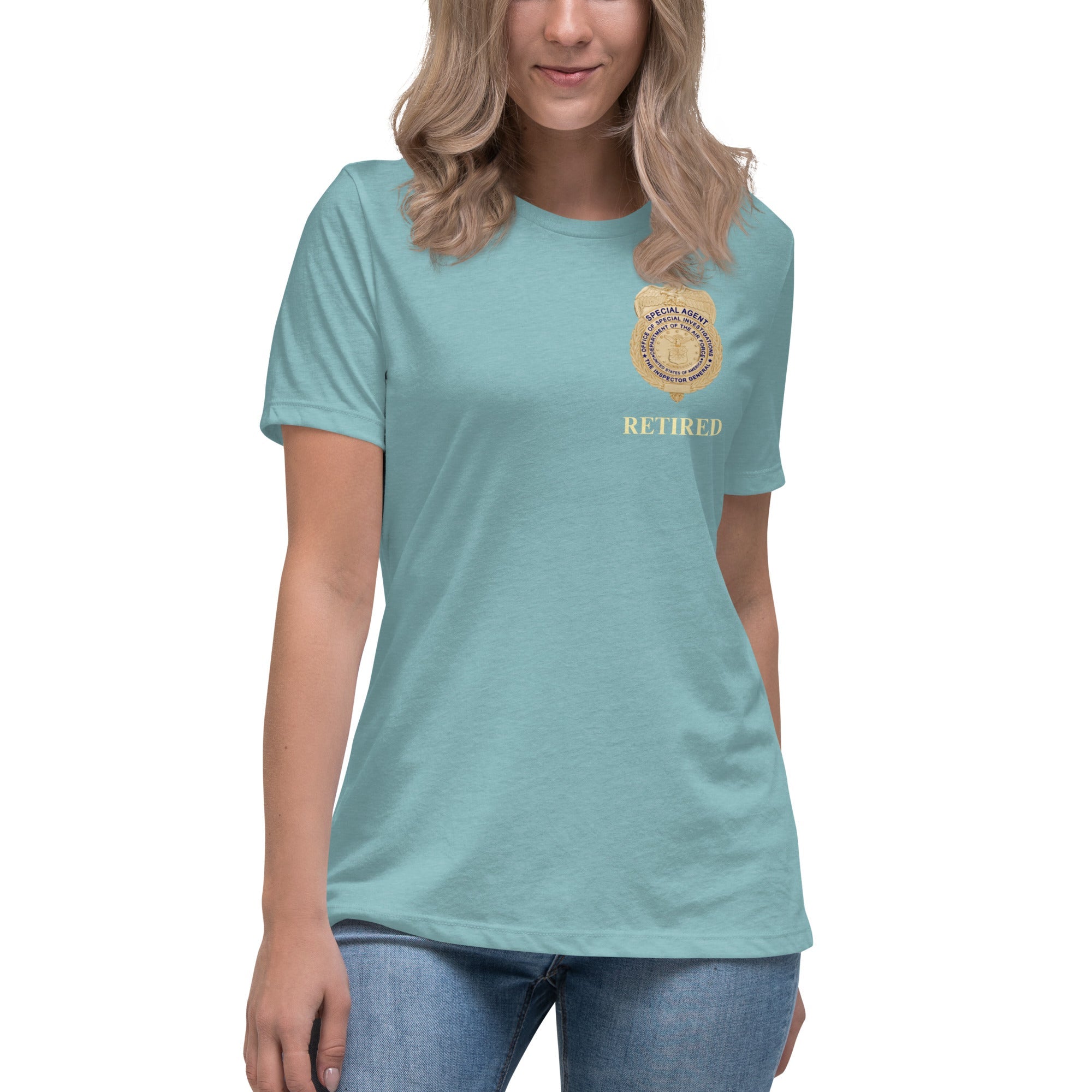 Retired OSI Badge and Shield - Relaxed T-Shirt - Women's